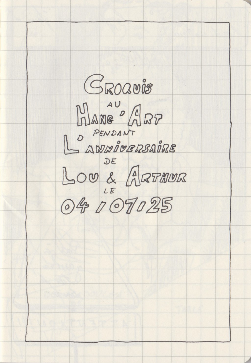 Croquis d&rsquo;une soirée d&rsquo;anniversaire